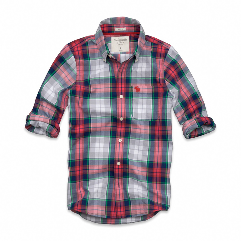 Abercrombie Fitch Hombres Necesidad Algodón Camisa AF6898 Abercrombie Fitch Hombres Necesidad Algodón Camisa AF6898